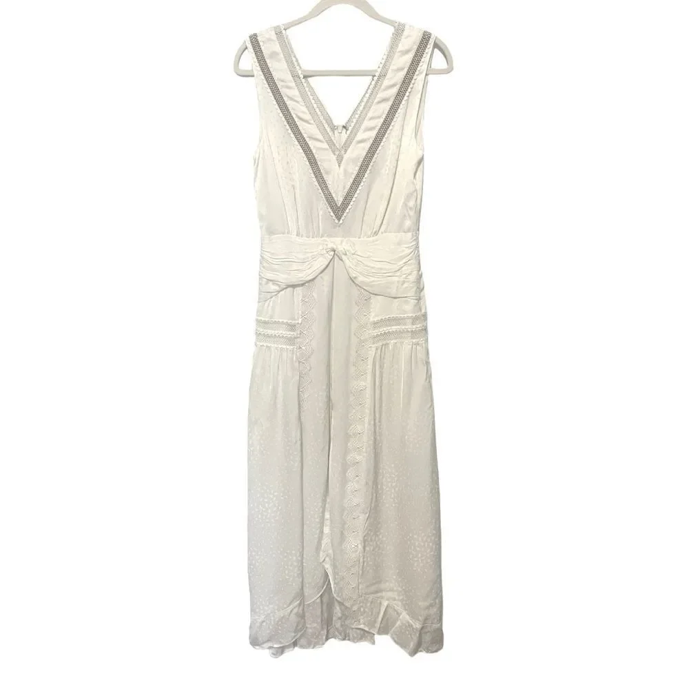 Self portrait white vintage look maxi dress - Picture 1 of 12